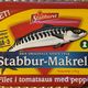 Stabbur-Makrell, filet i tomatsaus med pepper