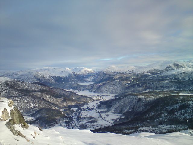 Tur med Harald til Hafstadfjellet 10. januar 2010