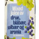 Mixed juice av drue, blåbær, solbær og aronia