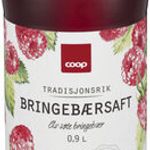 Tradisjonsrik bringebærsaft (ublanda)